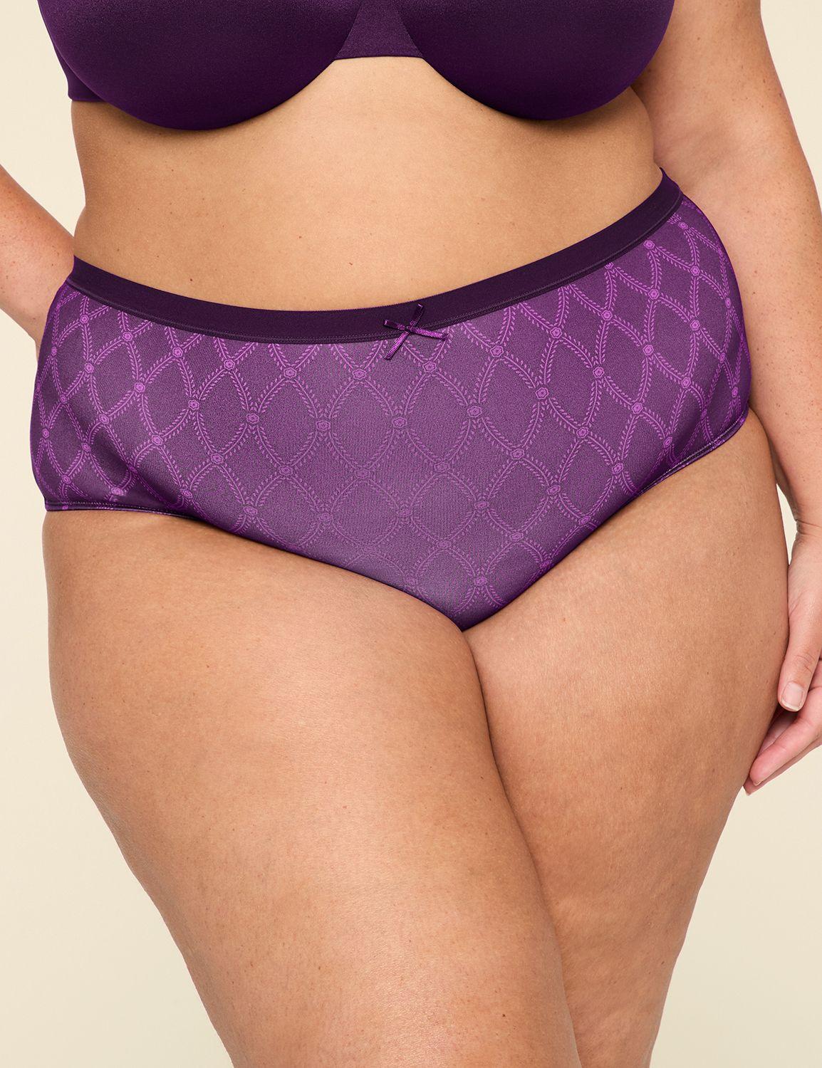 no-show lace-back full brief panty