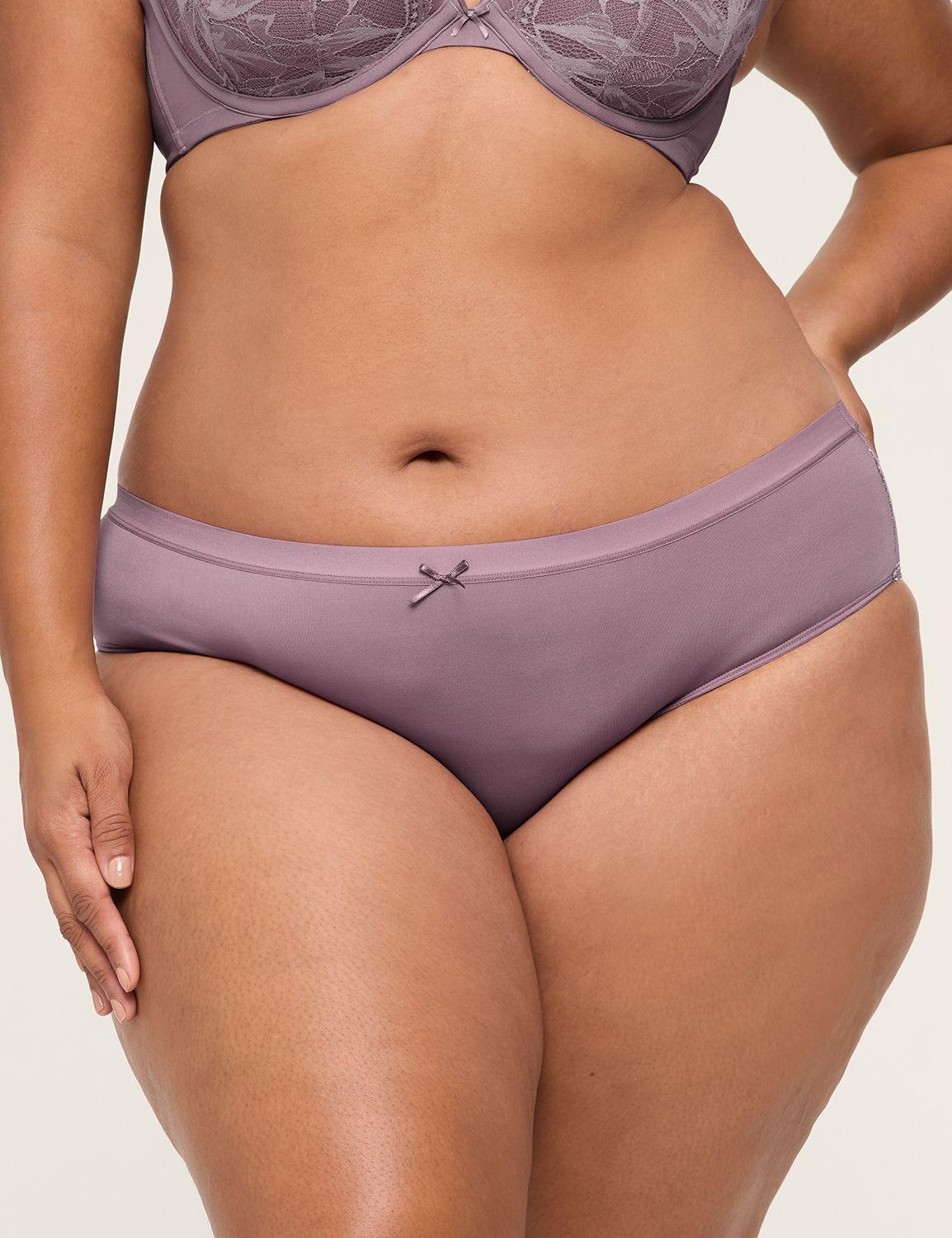 no-show lace-back hipster panty