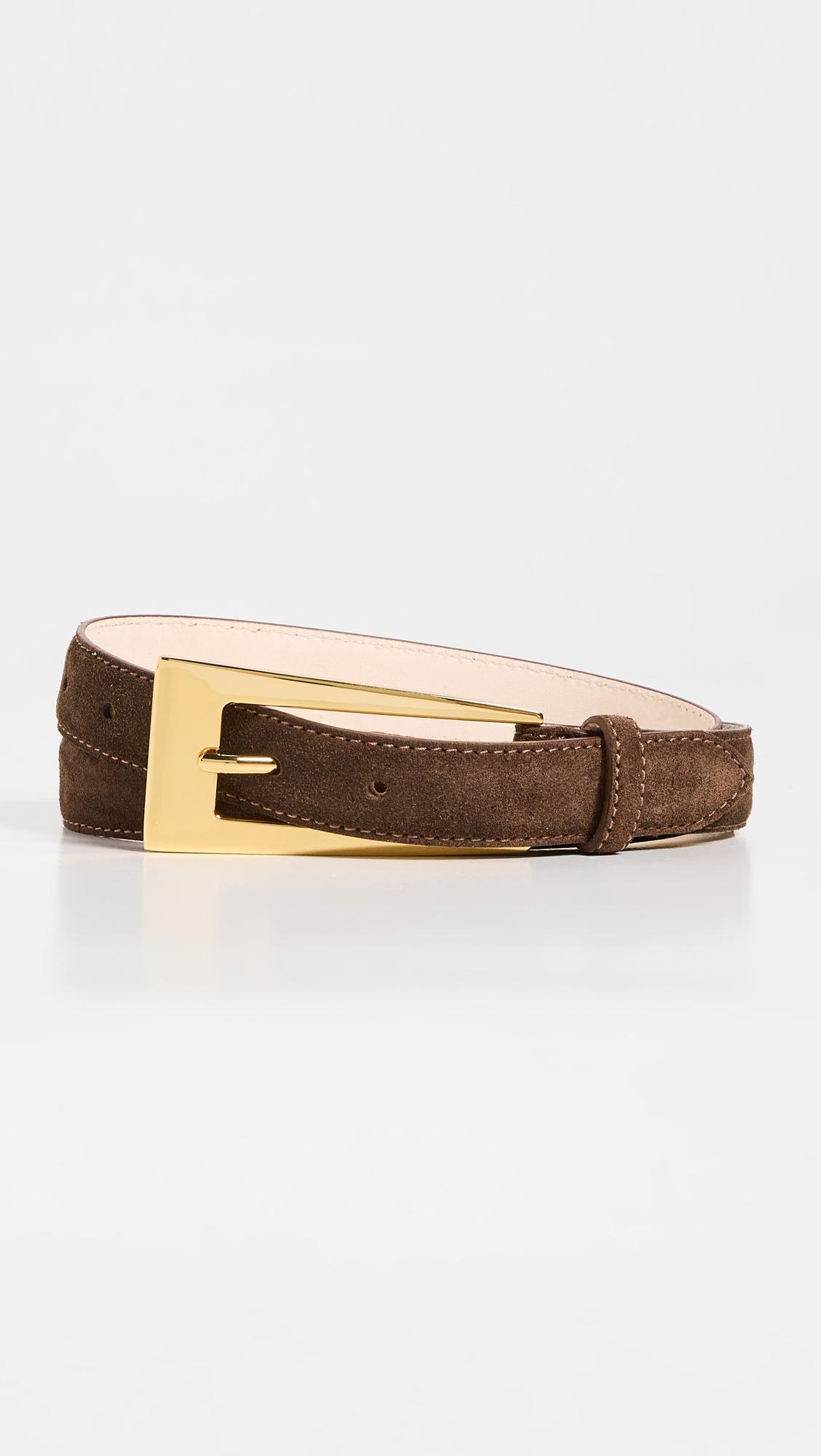 no.10 chocolate suede belt