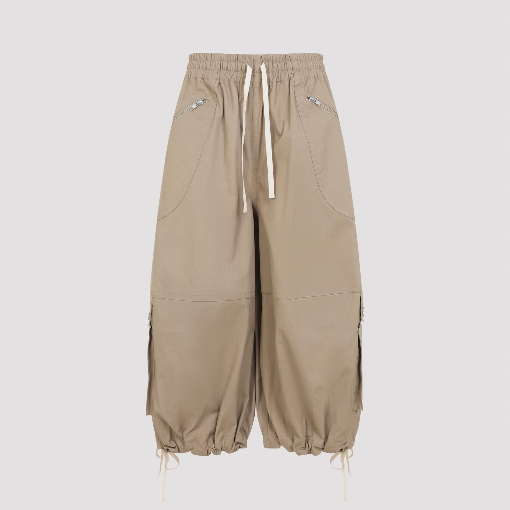 no_brand_found braies pants brown cotton nylon - women