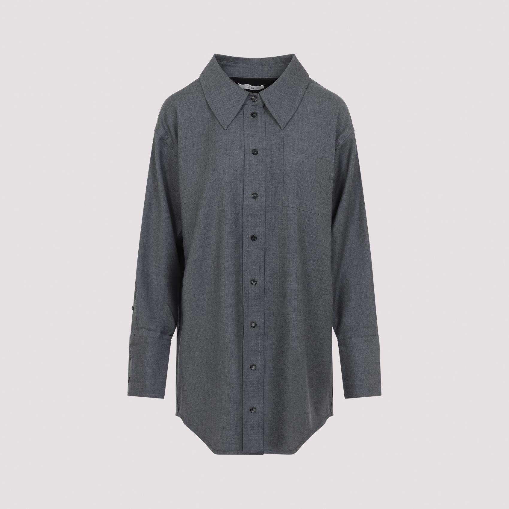 no_brand_found wool overshirt grey shirt - women