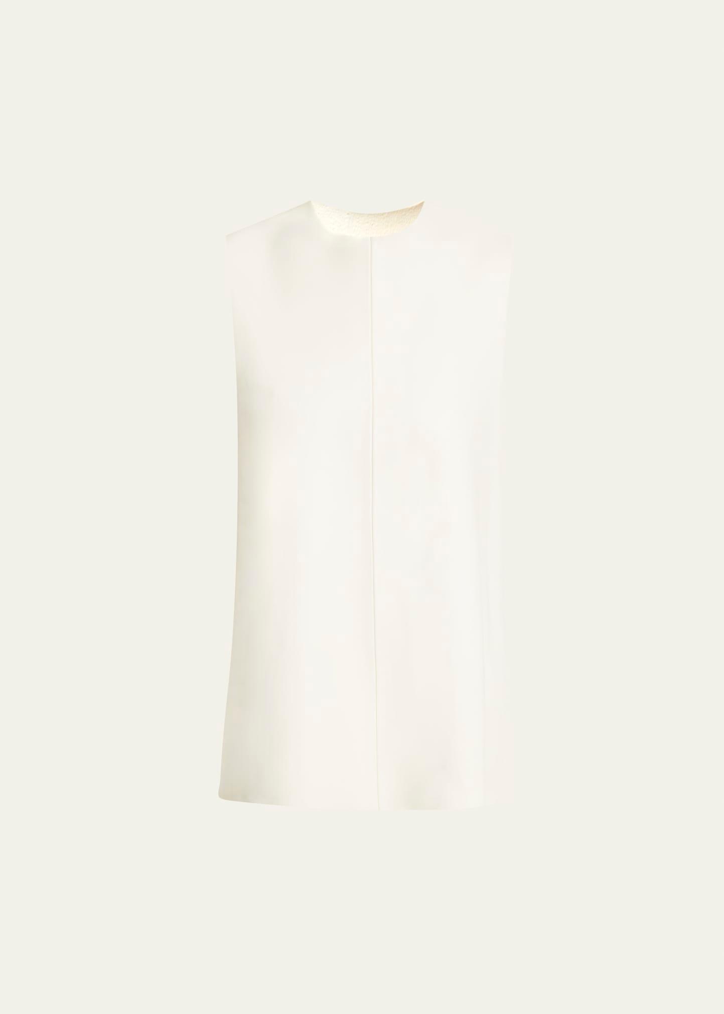 noa backless buckled textured leather top