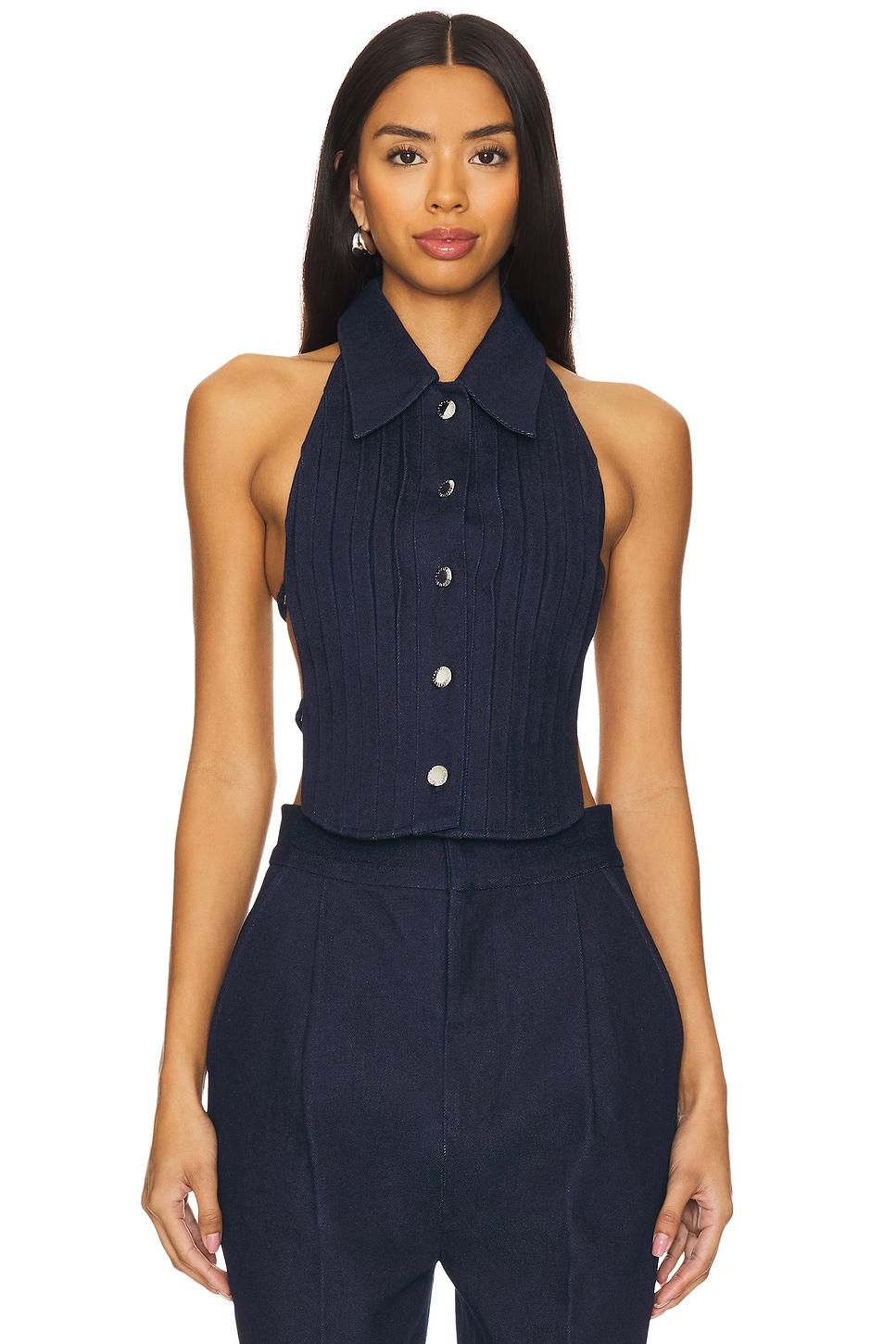 noa denim top