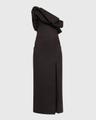 noche habanera one-shoulder puffed dress