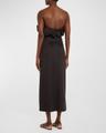 noche habanera one-shoulder puffed dress