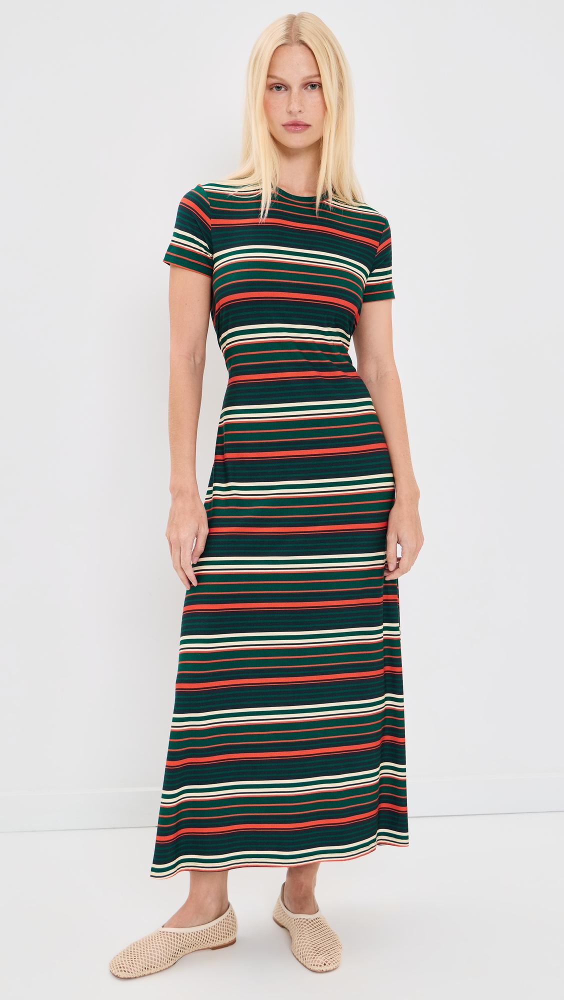noelle dress in striped jersey