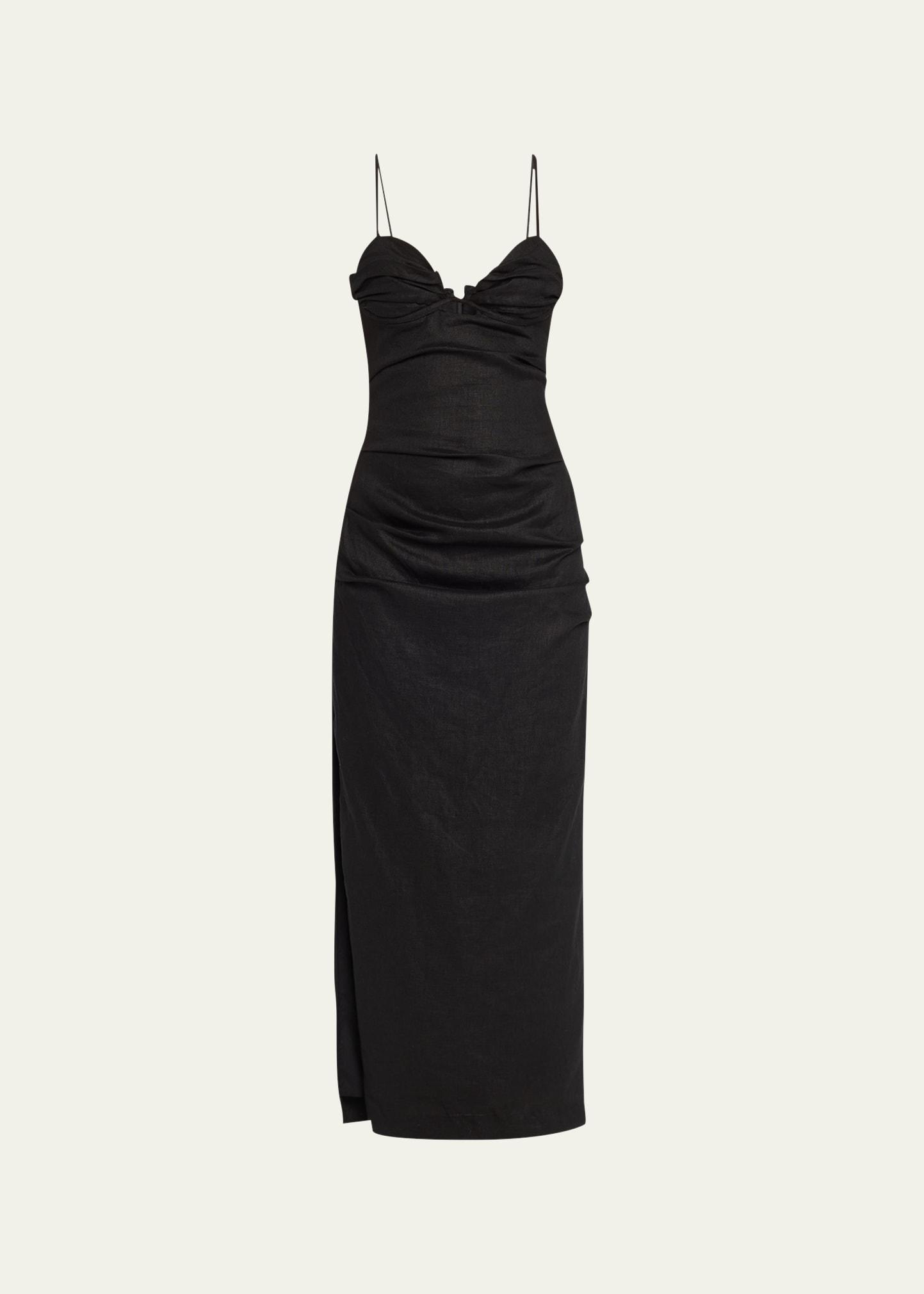noemi balconette midi dress