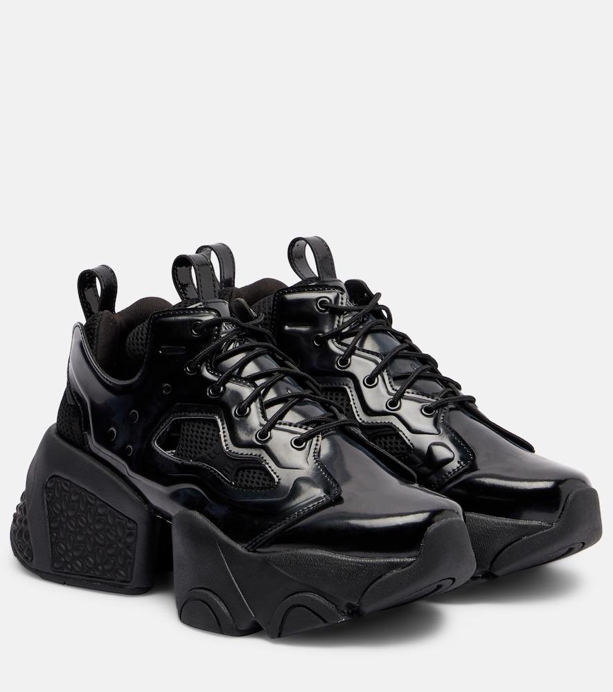 noir kei ninomiya cutout platform sneakers