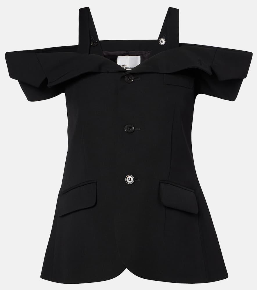 noir kei ninomiya cutout wool top