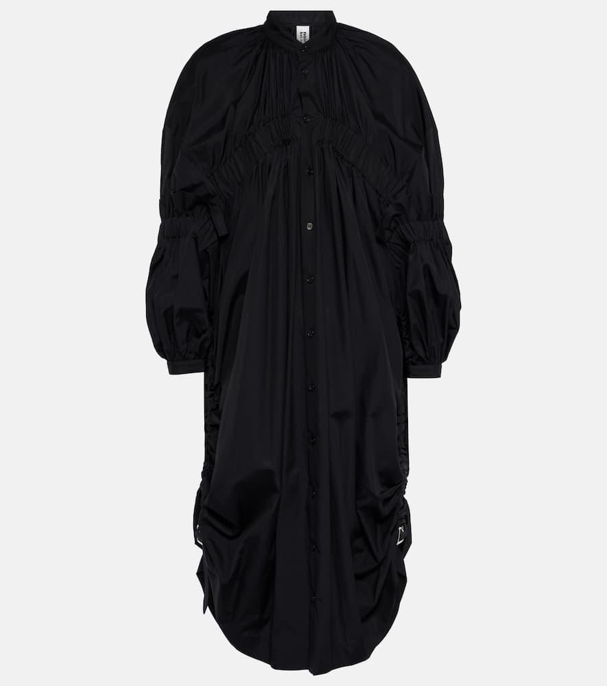 noir kei ninomiya draped cotton midi dress