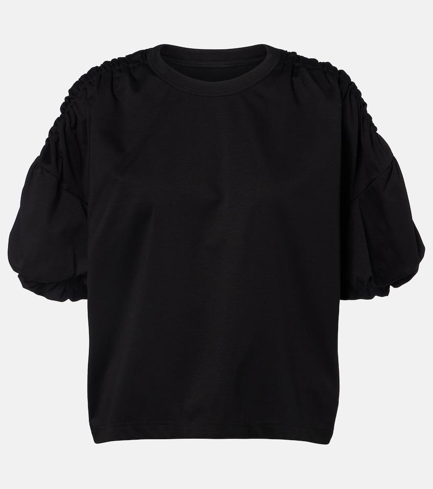 noir kei ninomiya gathered cotton jersey t