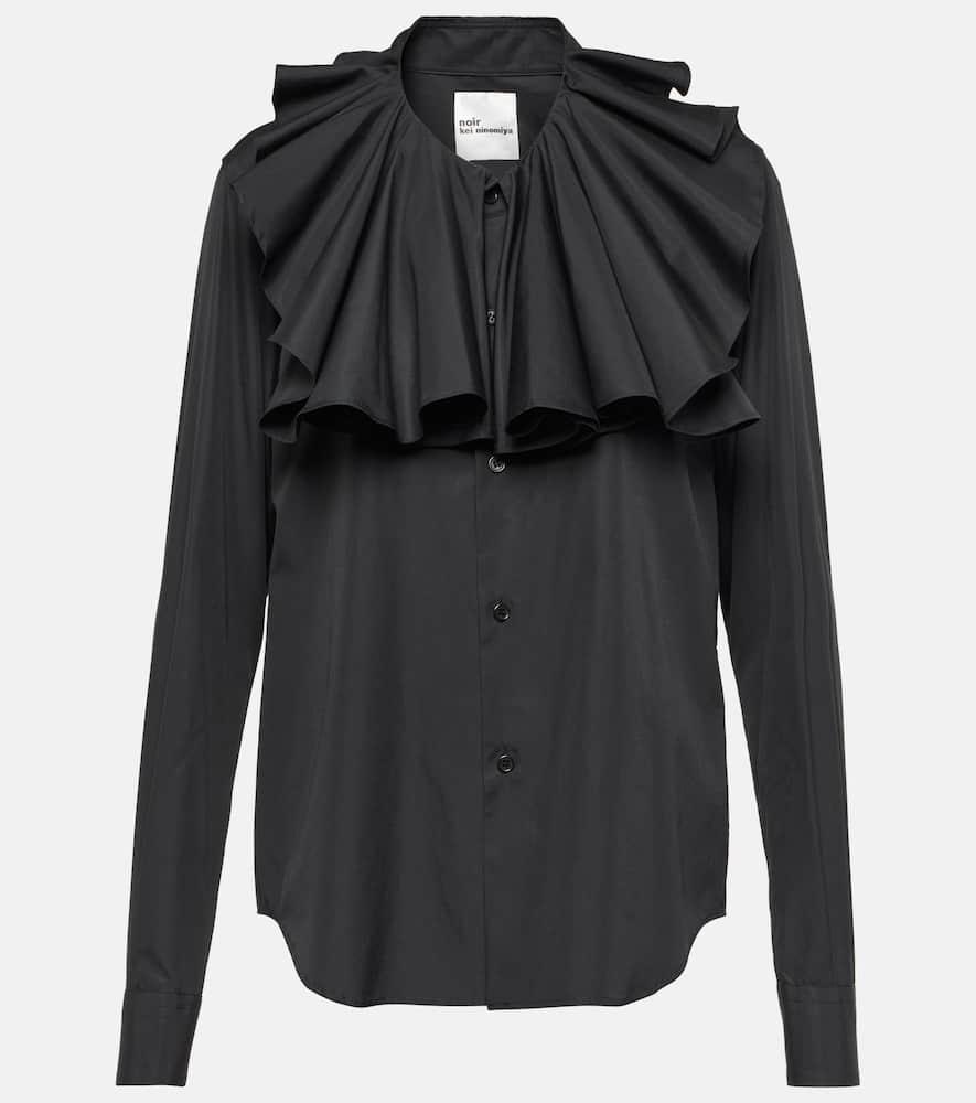 noir kei ninomiya ruffled cotton shirt