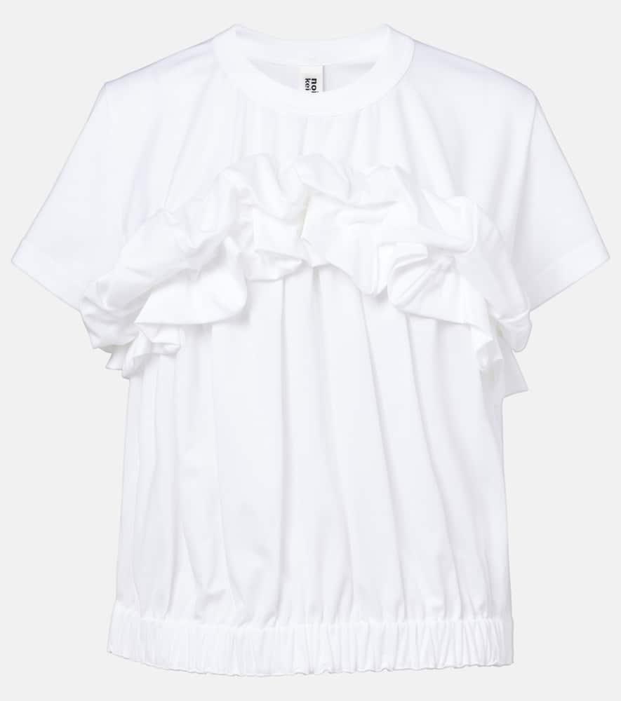 noir kei ninomiya ruffled cotton top