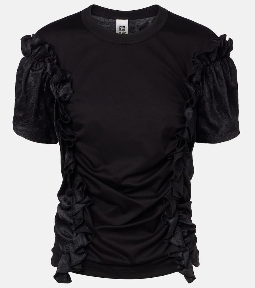noir kei ninomiya ruffled cotton top