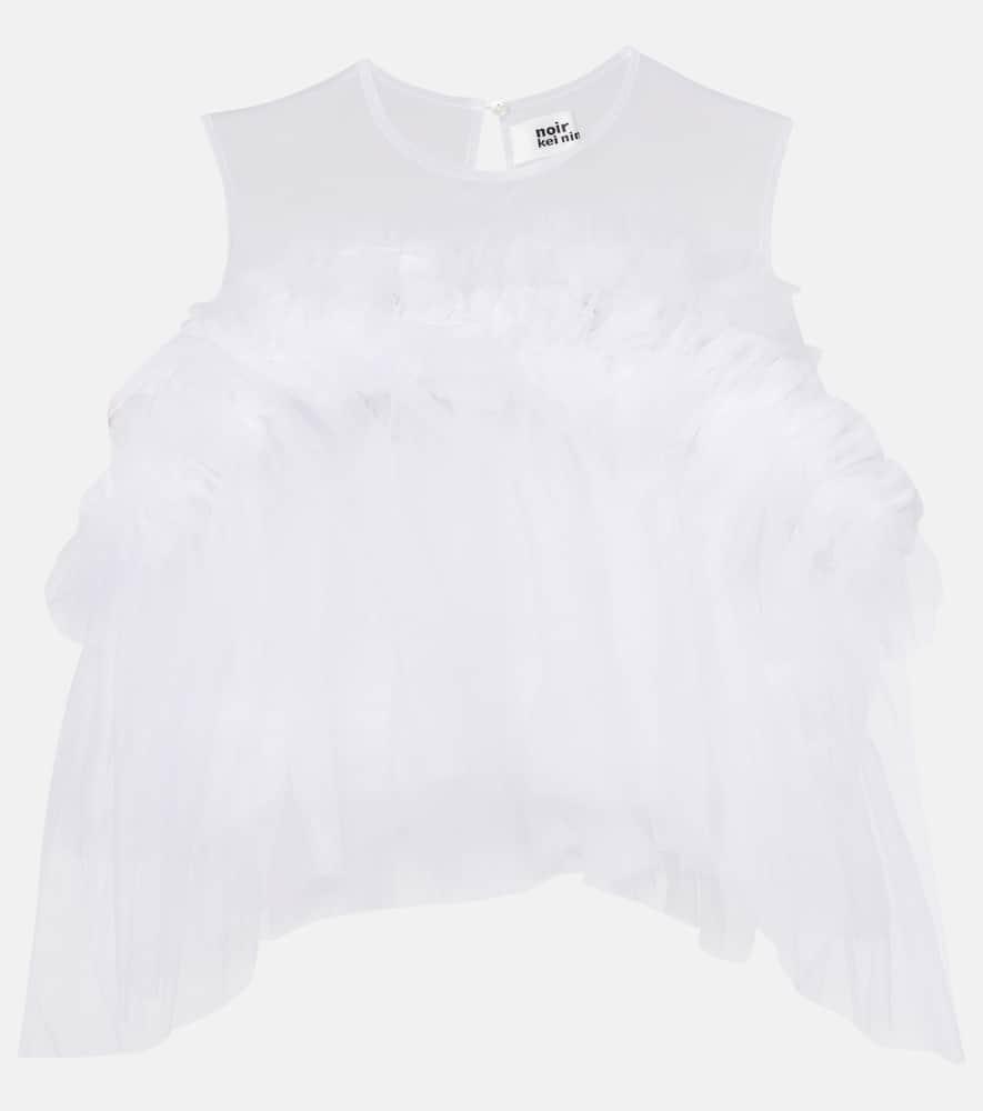 noir kei ninomiya ruffled tulle top