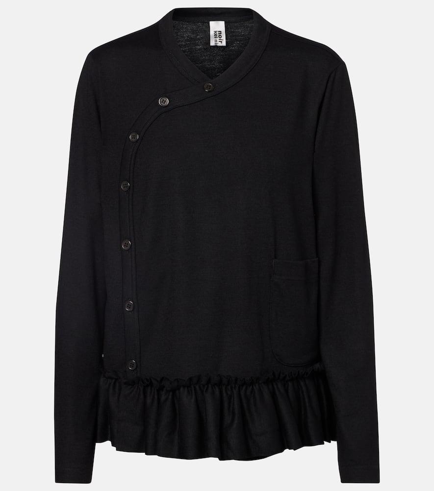 noir kei ninomiya ruffled wool top