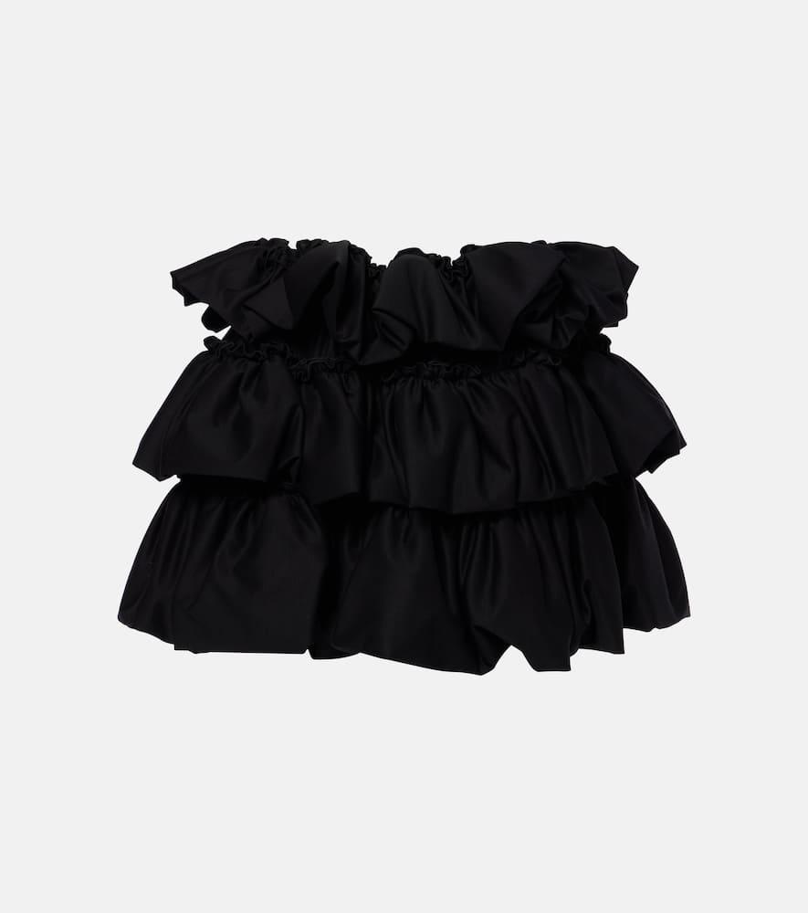 noir kei ninomiya tiered cotton miniskirt