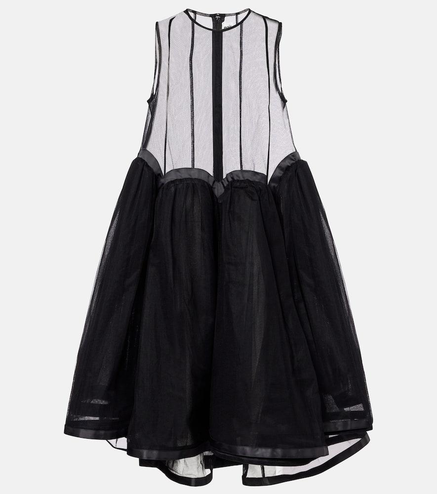 noir kei ninomiya tulle midi dress