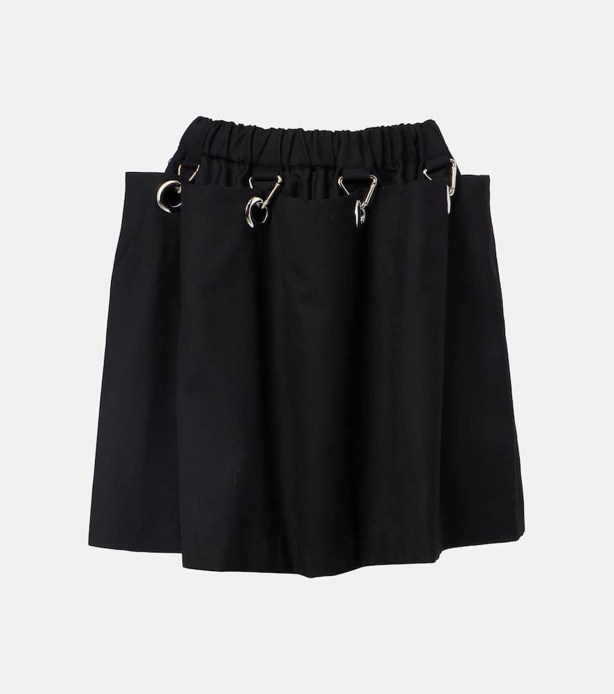 noir kei ninomiya wool miniskirt