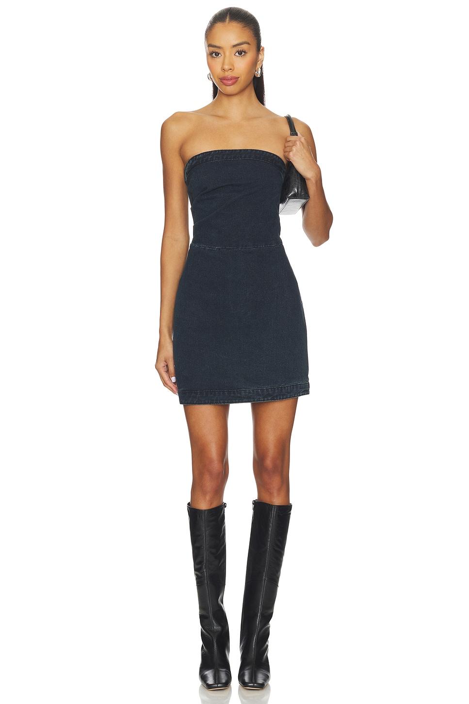 nomi denim mini dress