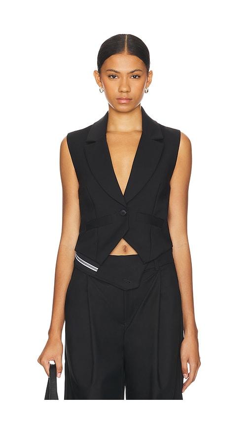 nonchalant label asher vest in black.