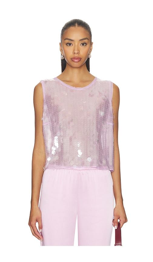 nonchalant label bianca top in lavender.