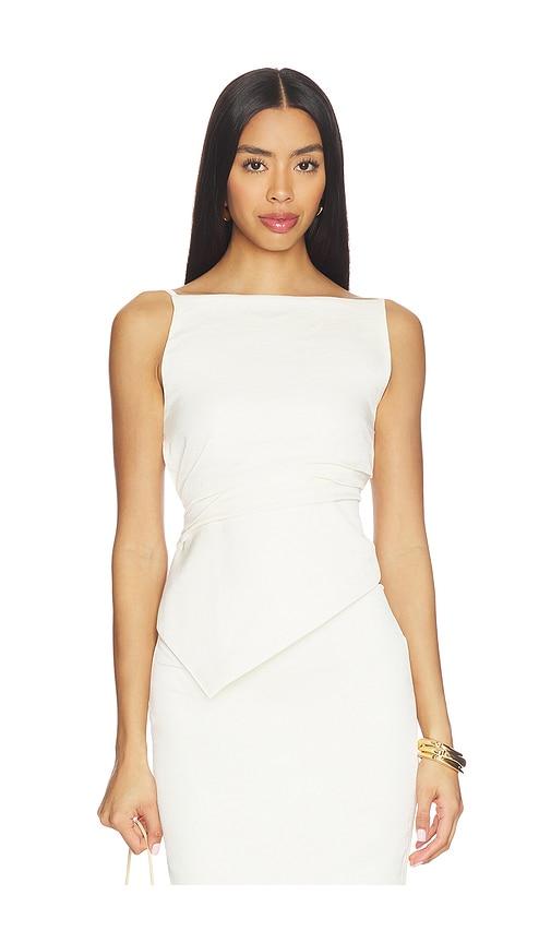 nonchalant label elvina top in cream.