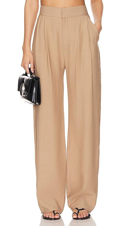 nonchalant label fallon pant in tan.