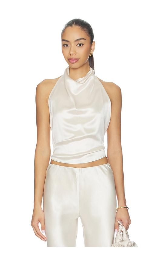 nonchalant label itsy top in ivory.