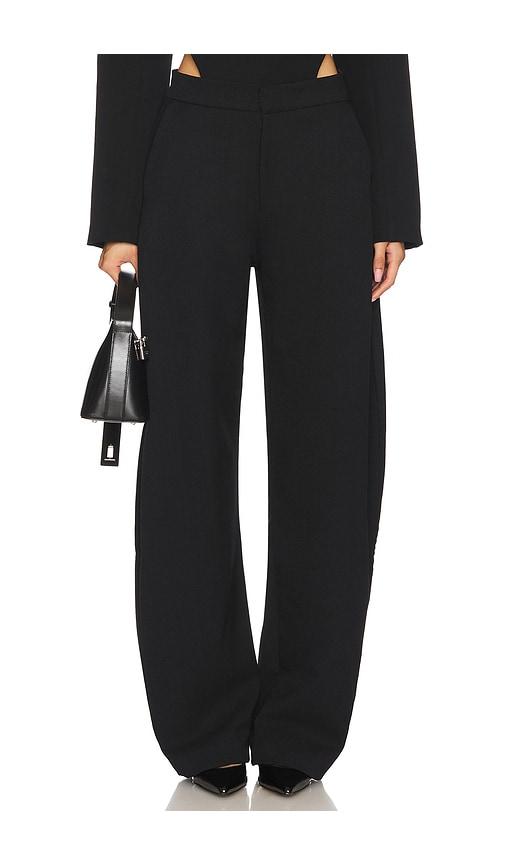 nonchalant label jaxon trouser in black.