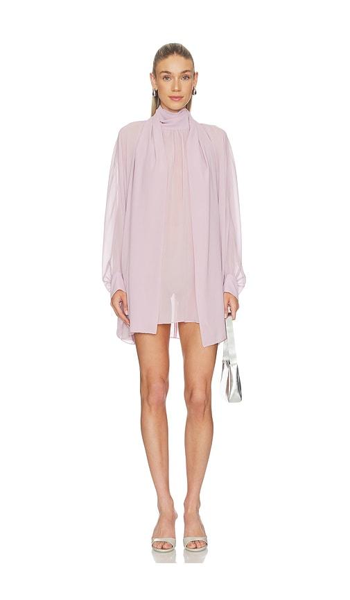 nonchalant label leonie dress in lavender.