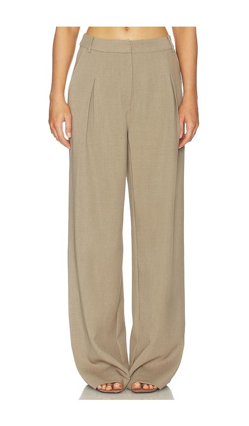 nonchalant label monroe pant in taupe.