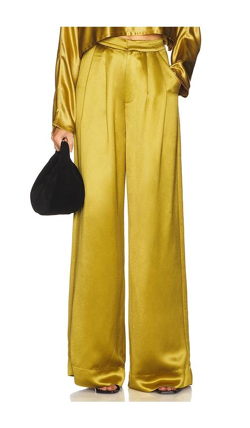 nonchalant label paris pant in yellow.