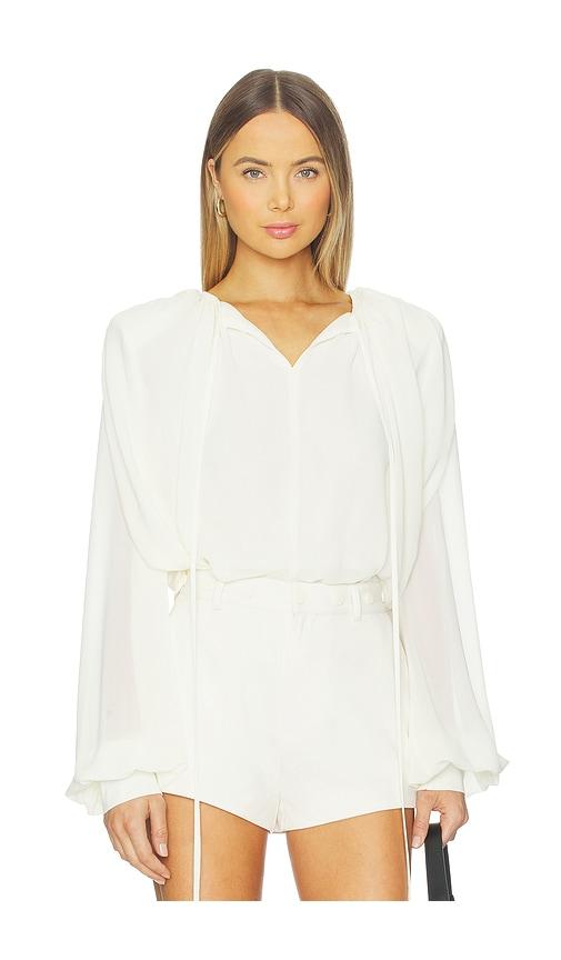 nonchalant label sophie top in cream.
