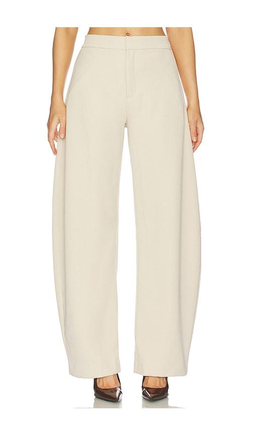 nonchalant label sylvana trouser in beige.