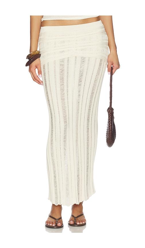 nonchalant label violette skirt in beige.