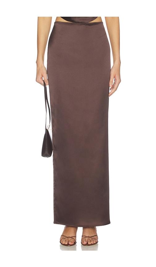 nookie calypso skirt in chocolate.