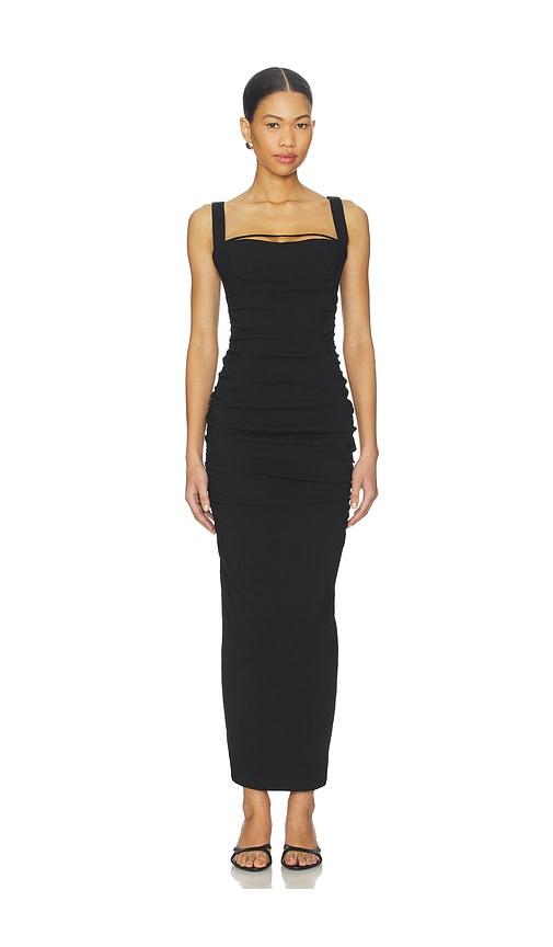 nookie eva maxi dress in black.