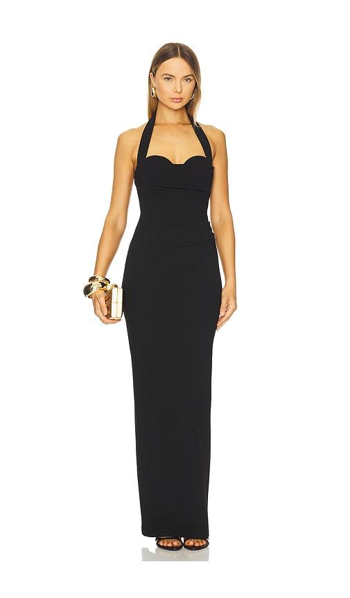 nookie lottie gown in black.