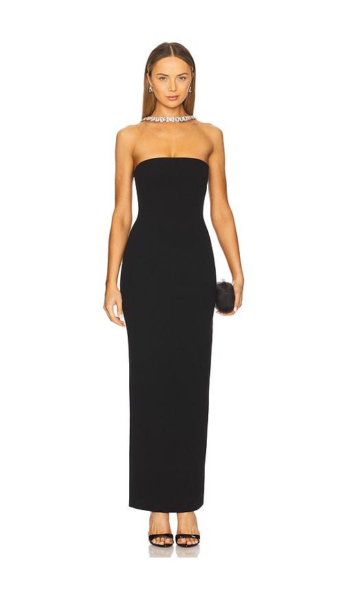 nookie madison gown in black.