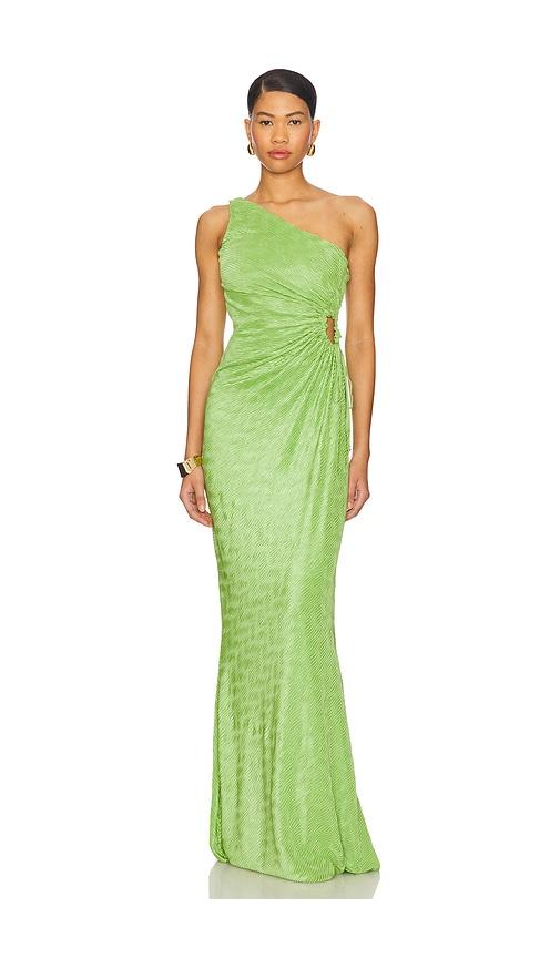 nookie mirage gown in green.