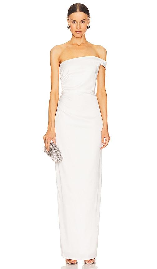 nookie pallisade gown in ivory.