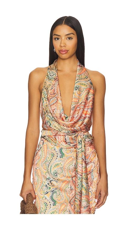 nookie solana halter top in multi.