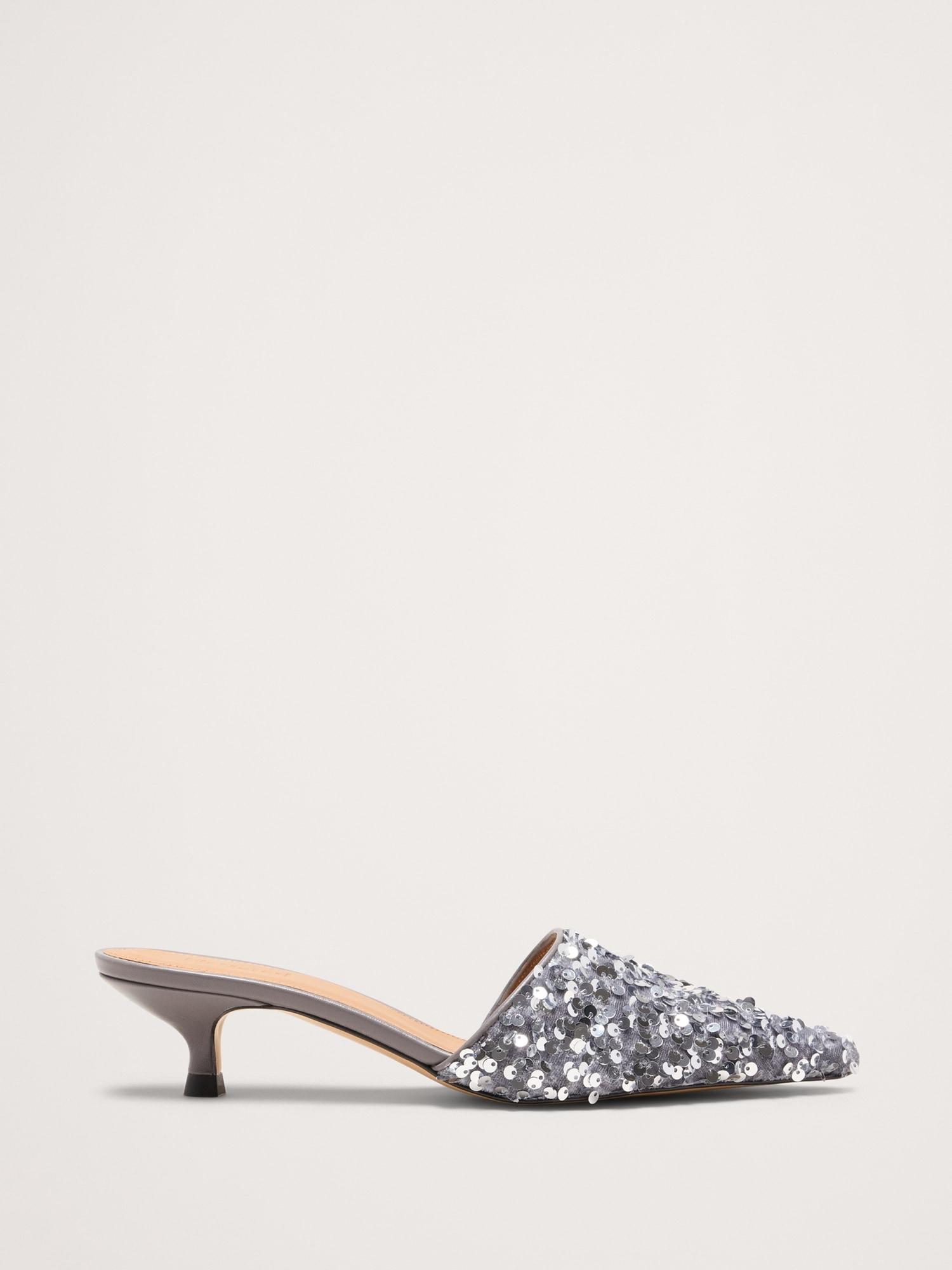 noomi sequin heel by flattered