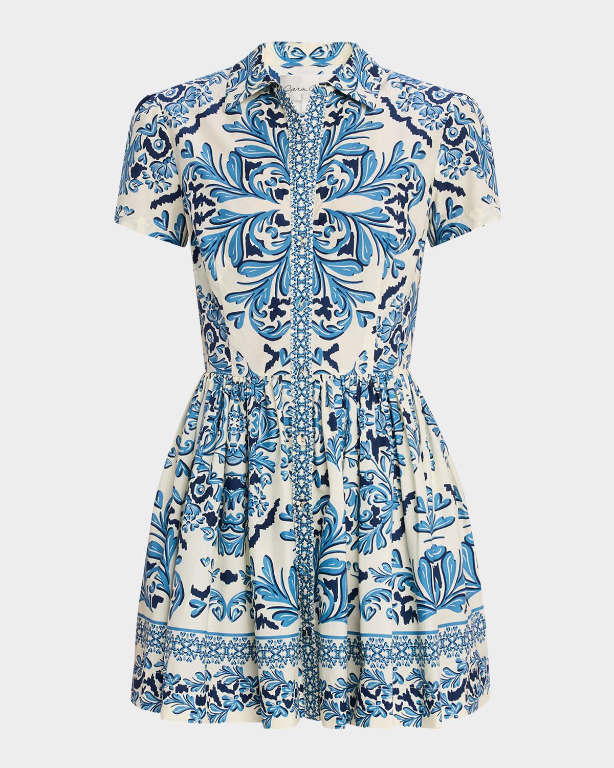 noor short-sleeve mini dress