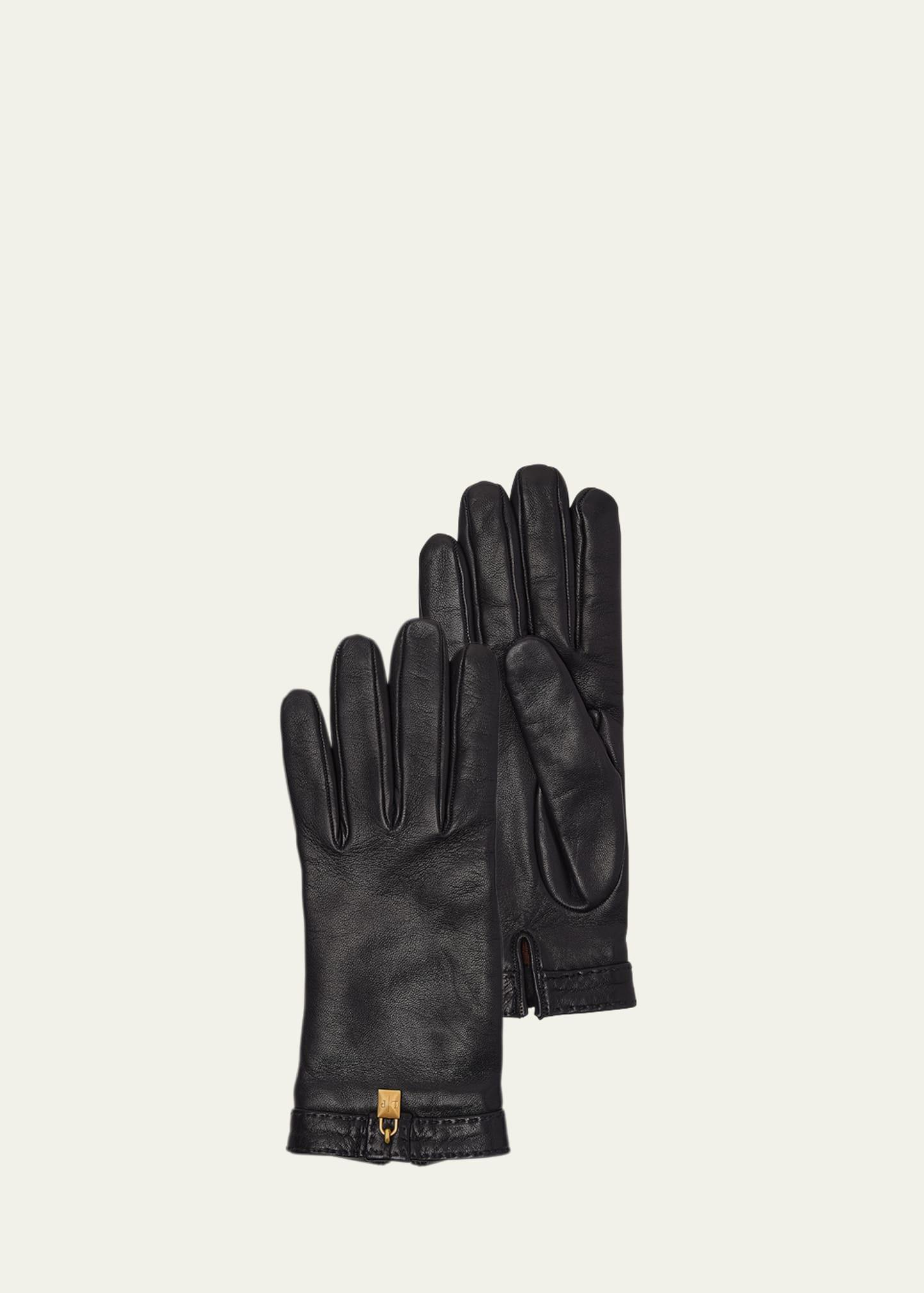 nora charm leather gloves