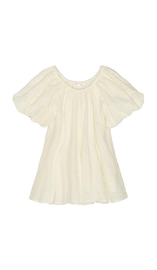 noralee maia dress in cream.