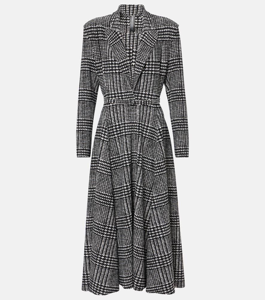 norma kamali belted jersey midi dress