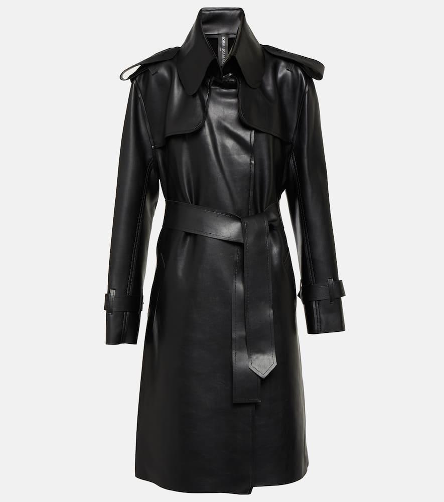norma kamali belted trench coat
