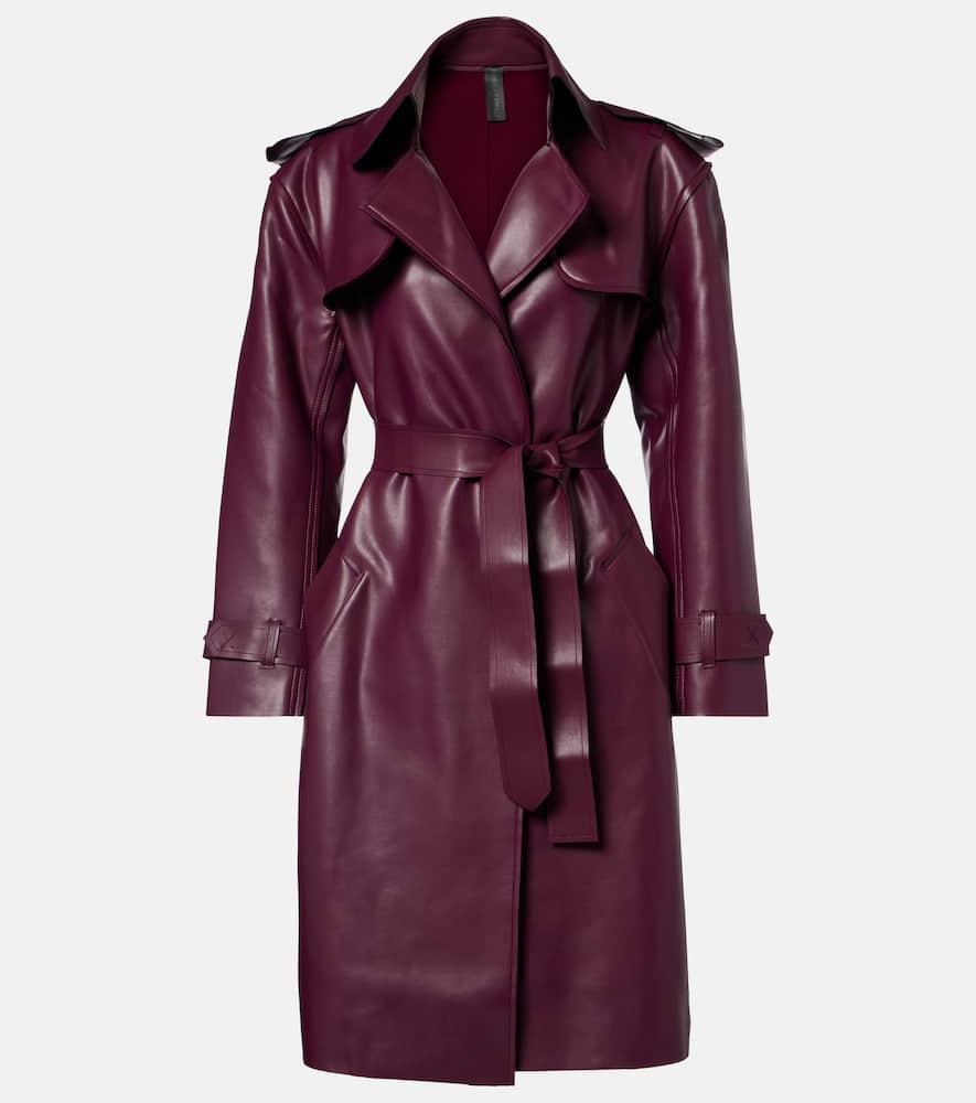 norma kamali belted trench coat